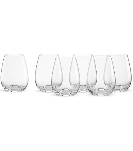 Amazon.com | Arc International Luminarc Cachet/Perfection Stemless Wine  Glass, (15 Ounce 6 Piece Set, Clear): Wine Glasses