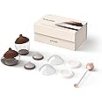 Emulait Baby Bottle Starter Kit Includes 2 Bottles 2 Nipples 2 Caps 2 Lids 2 Responsive Flow Valves, Cleaning Brush