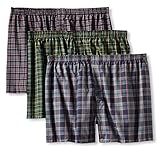Fruit of the Loom Men's Big Exposed Waistband Woven Boxers(590XBM)-4X