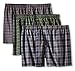 Fruit of the Loom Men's Big Exposed Waistband Woven Boxers(590XBM)-4X