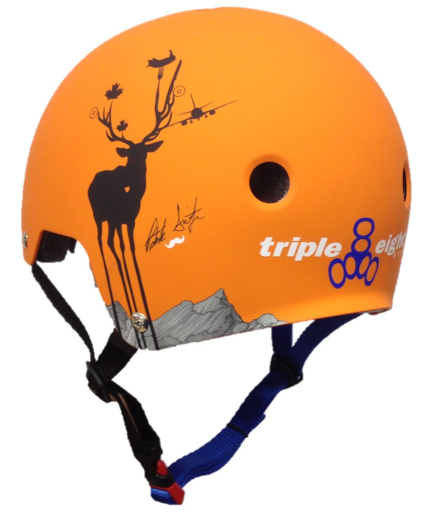 Triple 8 Brainsaver Helmet with EPS (Switzer Orange, X-Small/Small)