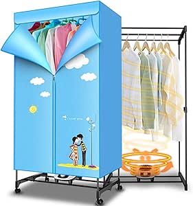 CDR Secadora de Ropa Plegable de 1000 vatios con Temporizador