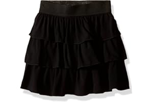 Amy Byer Girls' Pull-On Tiered Skirt for School or Play