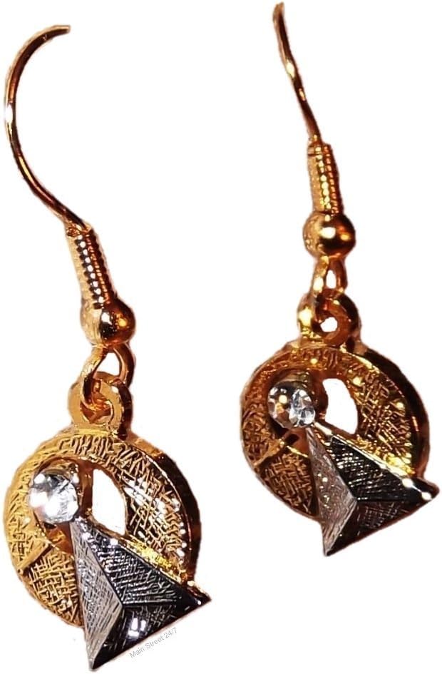 Star Trek Classic Series IDIC Vulcan Symbol Drop Style Earrings
