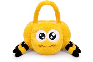 GEWUJATOP Halloween Basket,Trick or Treat Candy Bags Bucket for Kids,Halloween Bucket for Trick or Treating,Spooky Boo Candy Basket Gift Bags for Kids