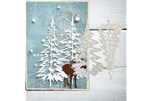 Lapoo Christmas Metal Cutting Die for Scrapbooking, New Cutting Dies DIY Album Card Making Decor Paper Craft Metal Die Cuts Party Wedding Decorations (Pine Tree B 4.3 x 3.7 in)