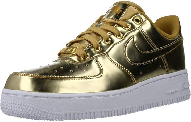 gold white air force 1