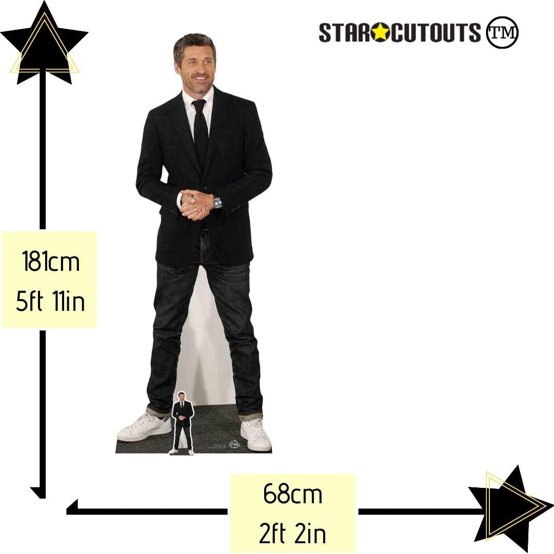 Star Cutouts CS815 Patrick Dempsey Lifesize Cardboard Cutout - TV Heartthrob Display for Parties Events & Fan Bedrooms - Image 3