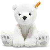 Steiff Lasse Polar Bear Plush Stuffed Animal Toy Friend, White, 11"
