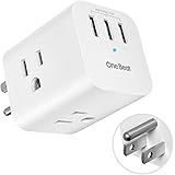 3 Outlet Surge Protector, Multi Plug Outlet Expanders USB Wall Charger with 3 Outlets 3 USB Ports(3.1A), Wall Plug Outlet Ext