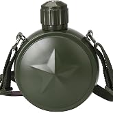Chariva 27oz Insulated Water Bottle Compass Cap Strap Stainless Steel | Keeps drinks cold 24 hours or hot 12 hours, food-grade stainless steel, leak-proof lid, for hiking camping travel