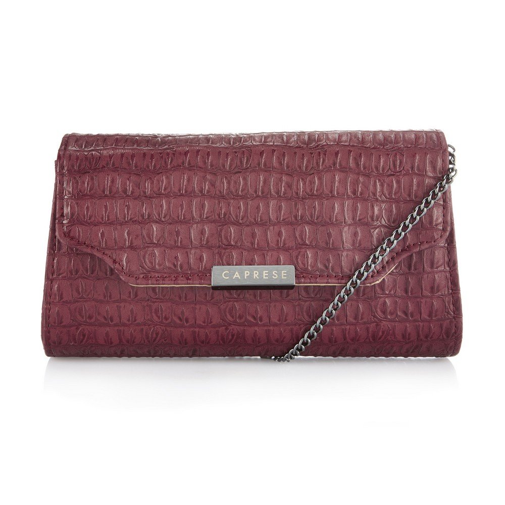 caprese women's sling bag (croc maroon)