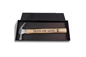 Jesuspirit - Engraved Hammer - Christimas Gifts, Wooden Hammer for Housework - Christian Gifts For Men, Father - Anniversary Gifts - Wedding Gift For Handy Man (Man Of God)