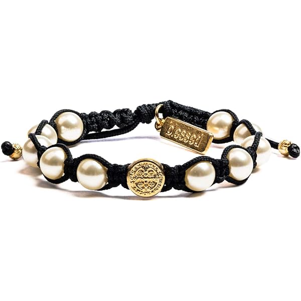 My Saint My Hero Breathe Chain Bracelet – Gold-Tone Benedictine Medal, Adjustable 6.5 Inch Inspirational Bracelet - View #5