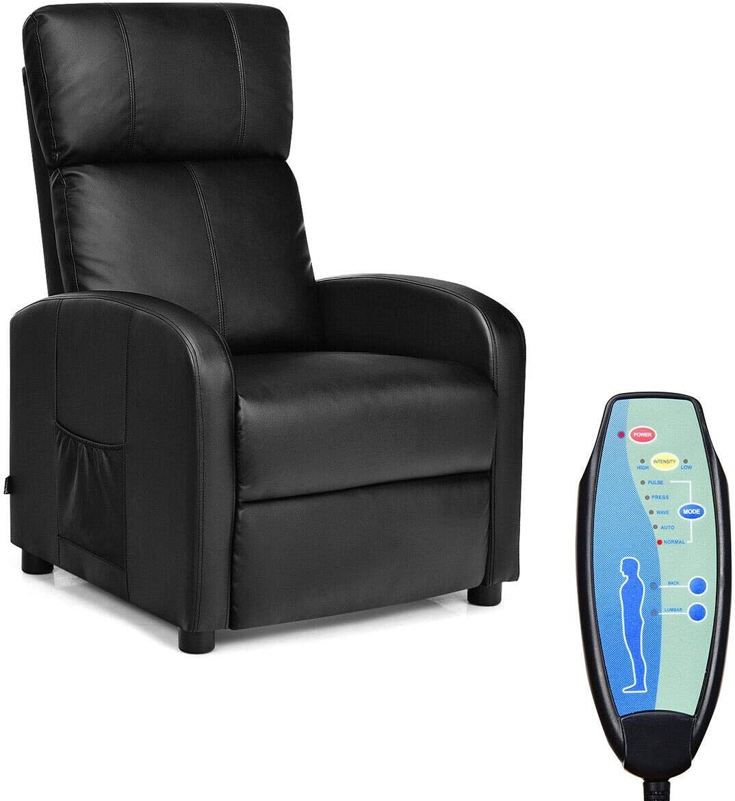 Comfortable Sitting Functional Optimal Comfort Perfect for Relax Reading, Sleeping Napping Home Furniture Larger-Size Padded Cushion Recliner Lounge Adjustable Remote Chair Electric Massage Sofa