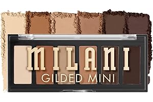Milani Gilded Mini Eyeshadow Palette with 6 Matte & Shimmer Hues - Whiskey Business