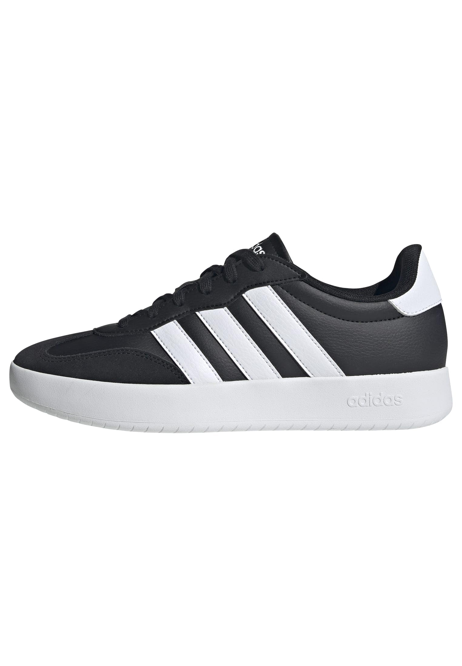 adidas Mens Barreda Sportswear, Black/White/Black, 4.5 Image