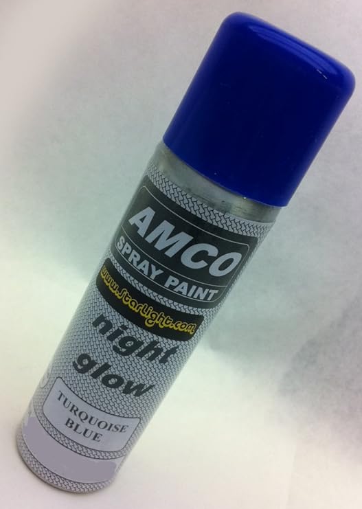 Glow in the Dark Turquoise Blue Industrial Spray Paint Amazon.ca