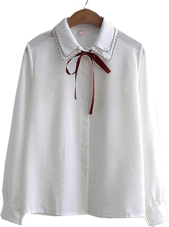 Amazon ｓｅｍｏ１ｍｕｓ ブラウス レディース シフォンブラウス ボウタイ シャツ トップス 長袖 きれいめ 可愛い カジュアル 着痩せ 春秋 シャツ ブラウス 通販