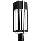 Quorum 713-22-69 Transitional LED Outdoor Post Mount from Al Fresco Collection in Black Finish,