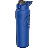 Under Armour 24Oz Stainless Steel Water Bottle, Insulated, Carabiner Easy Carry Hook, Leak Proof, Kids & Adults, All Sports, Gym