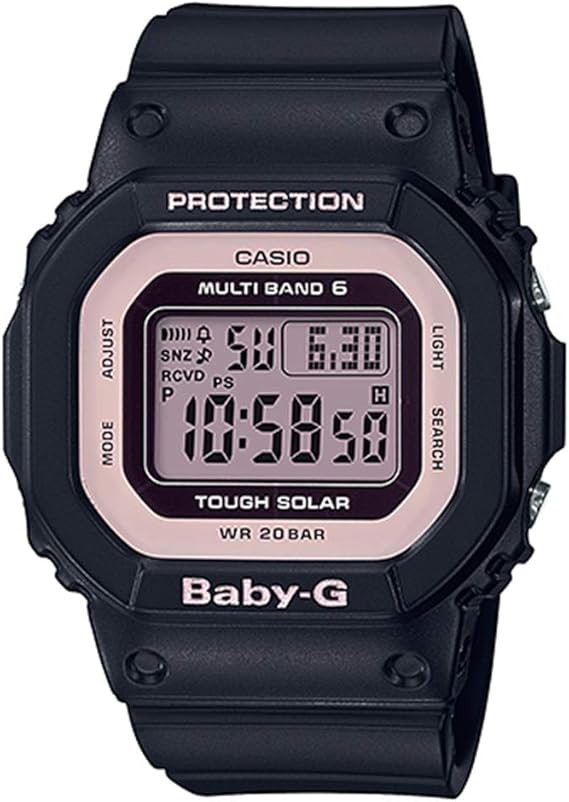 Amazon カシオ Casio カシオ ベビーg ベビージー レディース 電池交換不要 電波ソーラー マルチバンド6 ブラック ピンク 黒 Bgd 5000 1bjf 腕時計 国内正規品 並行輸入品 レディース腕時計 腕時計 通販
