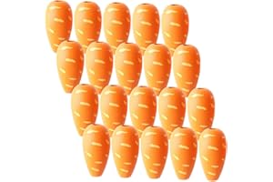 JOINPAYA 30pcs Easter Wooden Carrot Beads Garland DIY Supplies Natural Wood Beads for Jewelry Bracelet