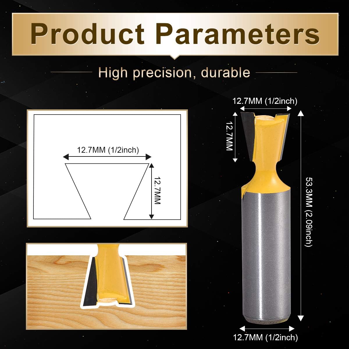 KATUR Dovetail Joint Router Bit - Image 3