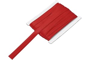 MECCANIXITY Double Fold Bias Tape for Sewing 5/8 Inch x 6 Yards Satin Pre-fold Continuous Binding Tape for Seaming Quilting H