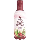 Forever Living Aloe Berry Nectar, Cranberry Apple Aloe Vera Juice, 1 Liter | 90.7 Percent Pure Aloe Vera Gel, Cranberries and Apples, No Added Preservatives, Antioxidant-Rich Aloe Drink