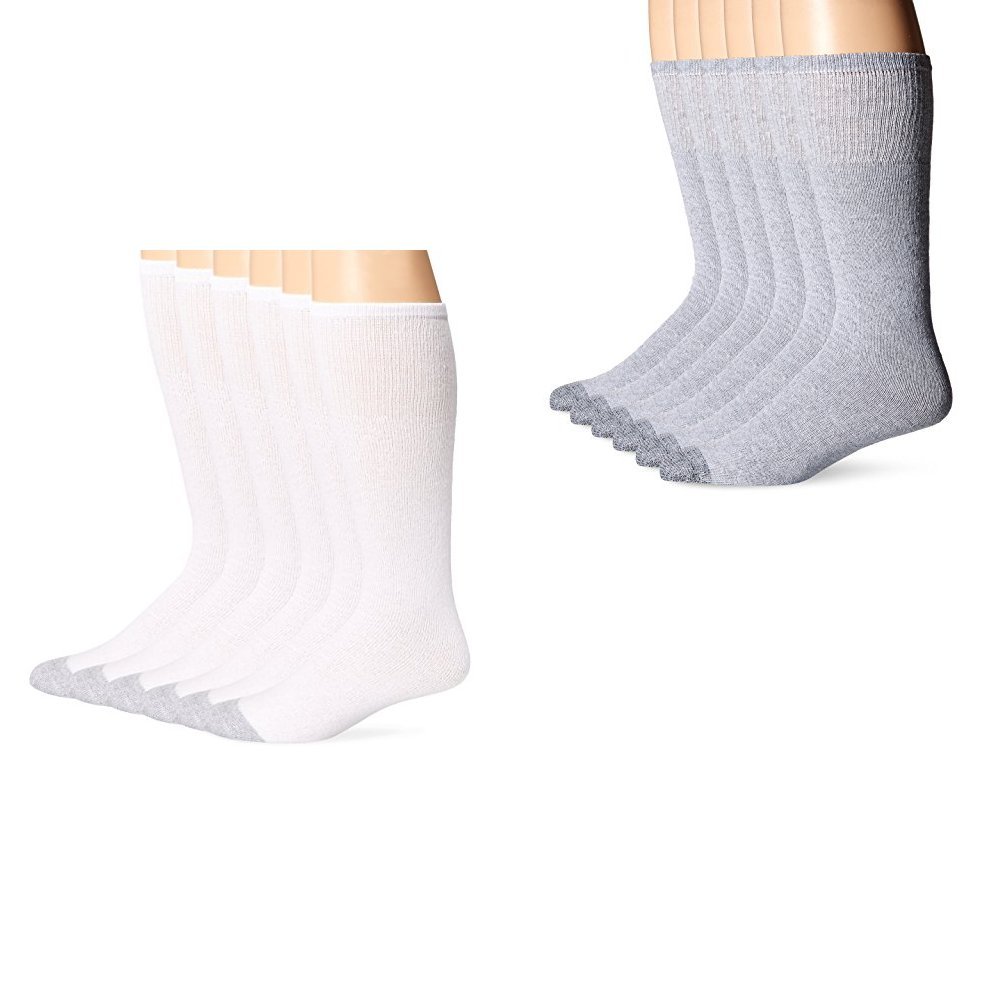 Fruit Of The Loom Mens 6 Pack Over the Calf Tube Socks