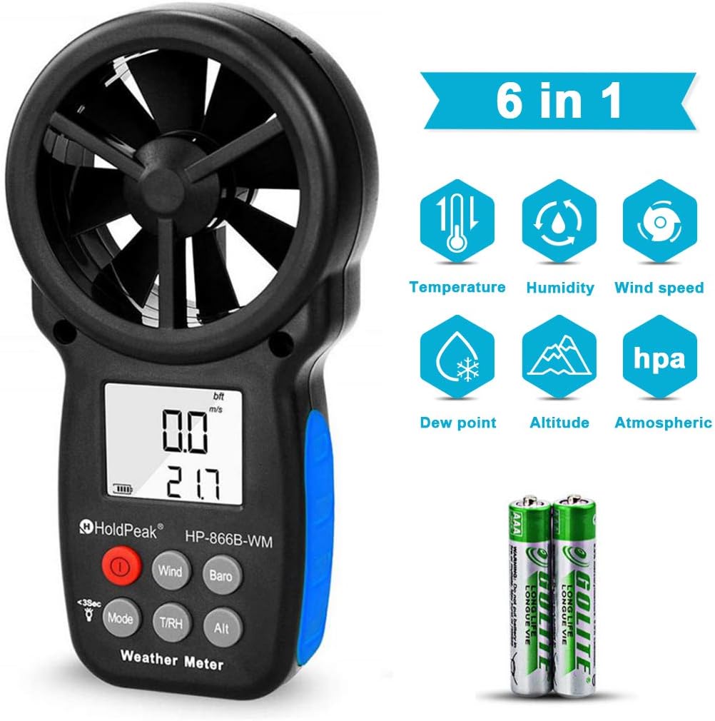 VTSYIQI TL-302 8 In 1 Digital Anemometer LCD Wind Speed Meter - Want It All VTSYIQI TL-302 8 In 1 Digital Anemometer LCD Wind Speed Meter - Want It All