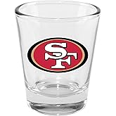 The Memory Company Licensed NFL 2oz Collector Shot Glass, San Francisco 49ers