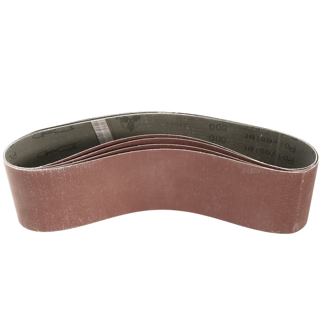 Sourcingmap 4-Inch x 36-Inch Aluminum Oxide Sanding Belt 800 Grits Sandpaper Flush Joint for Belt Sander 4pcs