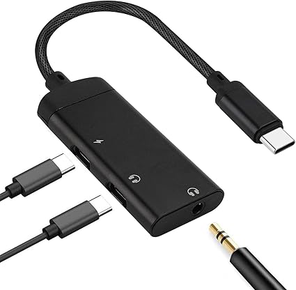 Amazon Co Jp Type C イヤホン変換アダプタ 3 In 1 Usb Cタイプ 変換アダプター 3 5mm タイプc ヘッドホン対応 音楽 充電同時 Pd3 0 18w急速充電 音楽再生 音量調節 通話 Dacチップ内蔵 高音質 対応機種 I Pad Pro 18 Google Pixel 4 4xl 3 3xl Xperia Xz2
