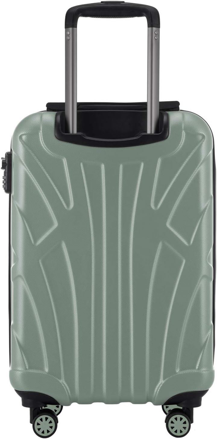 Suitline - Hand Luggage, Cabin Trolley, Hardshell Suitcase, 100% ABS, 55 cm, 34 liters, Mint, 55 cm (S) - Image 4