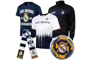 Icon Sports Pro League Ultimate Fan Pack – Officially Licensed 5-Piece Soccer Merch - Shirt, Jersey, Jacket, Scarf, Ball