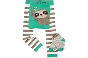 Zoocchini - Legging & Sock Set - Silas the Sloth 6-12m