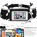 iRainy Neoprene Water-Proof Hydration Running Belt W Touchscreen Zipper Pockets Fitness Workout Belt with Two 12oz BPA-Free Leak-Proof Water Bottles Belt Fits All Smartphones (Water Bottle Belt)