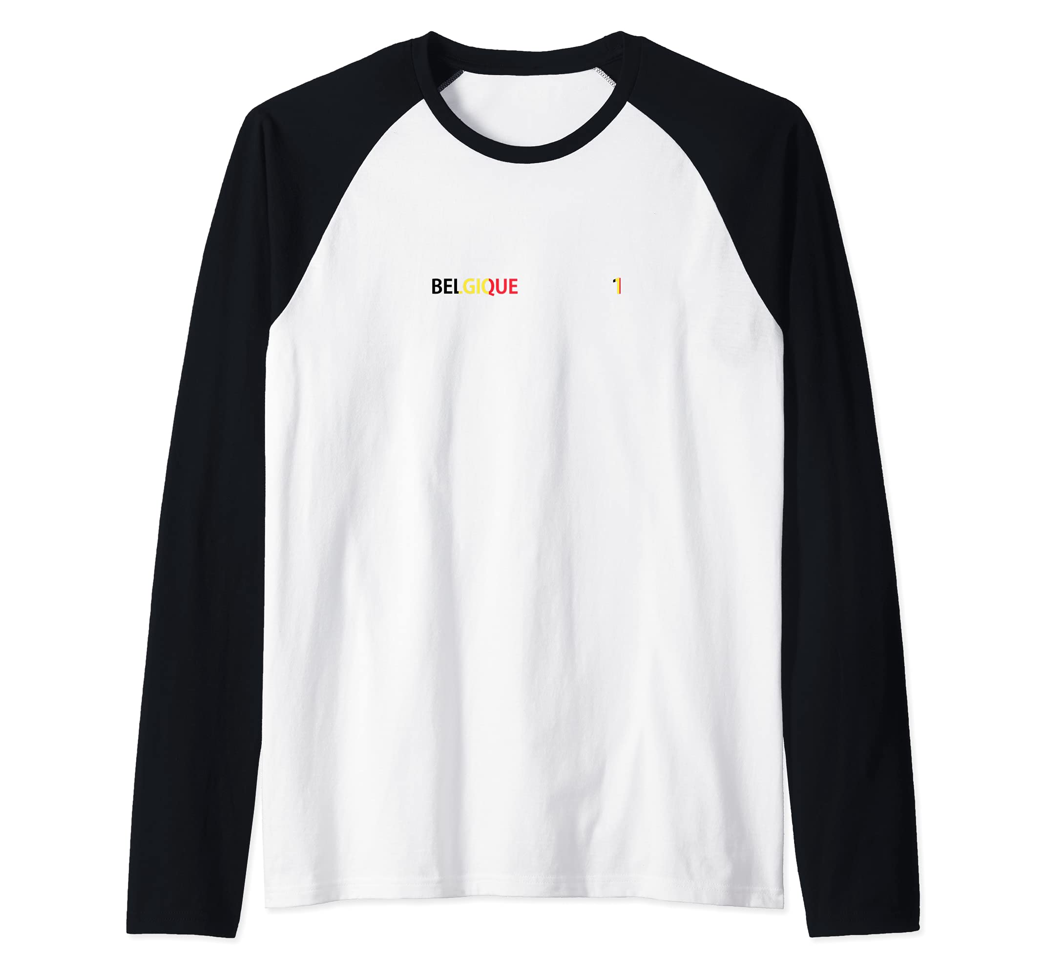 Flag Belgium Raglan Baseball Tee