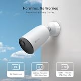 EZVIZ 2PC Battery Solar Security Camera Outdoor Wireless 2K WiFi 6 view 2