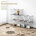 Tespo Wire Storage Cubes Modular Shelving Unit DIY Metal Grid Closet Organizer System, Bookcase, Cabinet (20 Cubes)