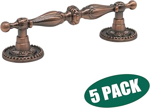 Probrico Cabinet Handles In Antique Copper Finish Vintage Drawer