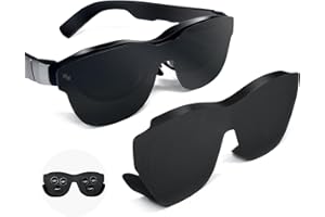 PonJel Light Blockers for Rayneo Air 3S Air 2S AR Glasses, Universal Soft Silicone Glasses Lens Shade Compatible with Rayneo Air 3/3S/3S Pro/2/2S and Compatible with Xreal One/Pro/Air2/Air2 Pro