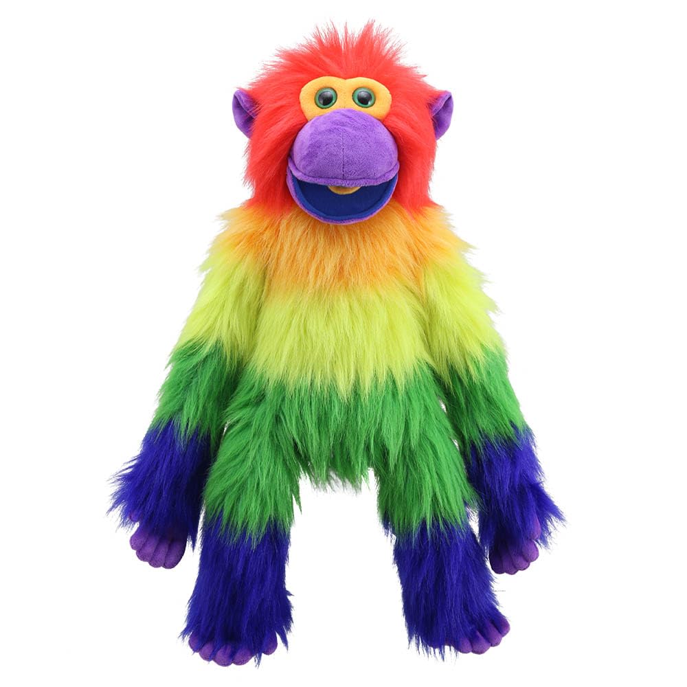 The Puppet Company - Rainbow Collection - Rainbow Monkey Hand Puppet - PC007402