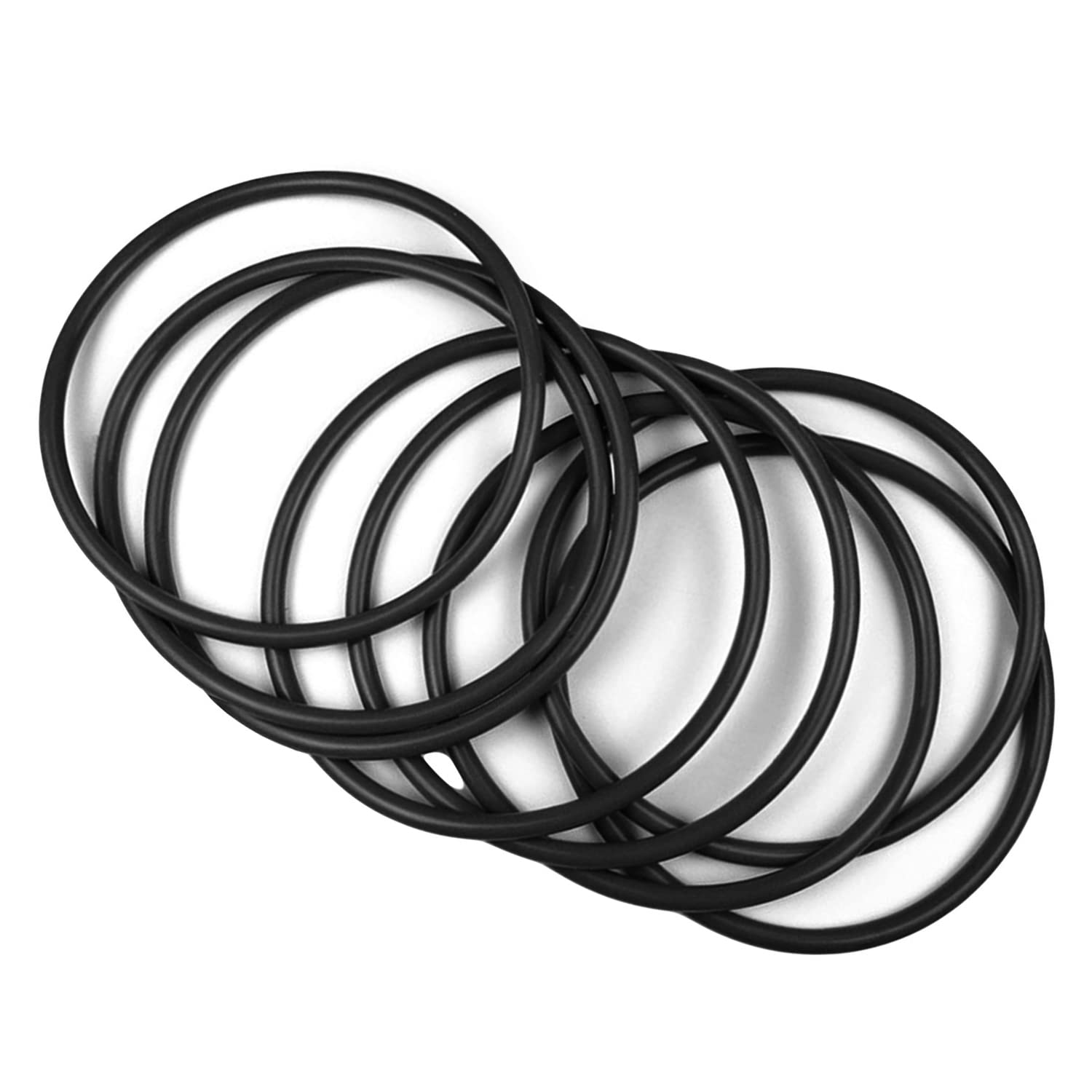 Othmro Nitrile Rubber O-Rings 50mm OD 46mm ID 2mm Width, Metric Buna-N Sealing Gasket, Pack of 10