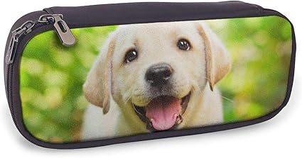 Amazon ペンケース 大容量 筆箱 犬 おとなしい 写真 シンプル 多機能 化粧ポーチ おしゃれ 高校生 可愛い 便利 プレゼント 会社 通勤 女 男 Bolaco ペンケース 文房具 オフィス用品