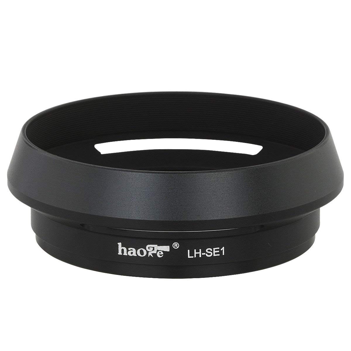 Haoge LH-SE1 Round Metal Lens Hood Shade for Sony RX1 RX1R RX1R II III M2 M3 Camera, for Sony 55mm f1.8, T FE 35mm f/2.8 Lens Replaces Sony LHP-1