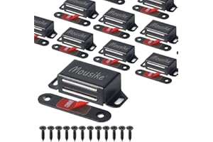 Mousike Magnetic Door Catch，30lb Stainless Steel Cabinet Door Magnets with Strong Magnetic for Kitchen Cupboard Wardrobe Clos