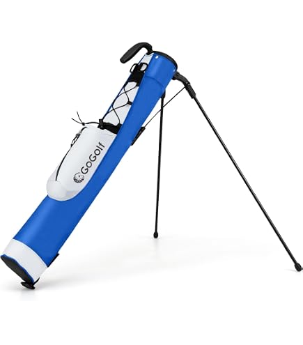 Sac De Golf Stand Bag Professionnel Léger - 6 Poches, 3 Séparateurs, Sangle Détachable, Noir